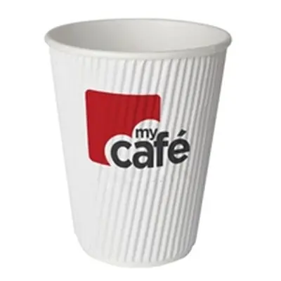 MyCafe 8oz Ripple Wall Hot Cups (500 Pack) HVRWPA08V