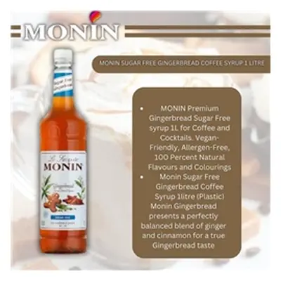 Monin Sugar Free Gingerbread Coffee Syru