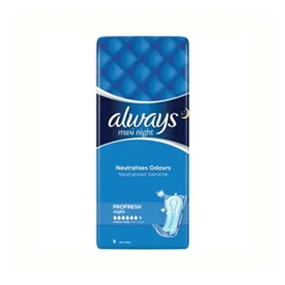 Always Maxi Night Sanitary Towels x9 (Pack of 10) C000103