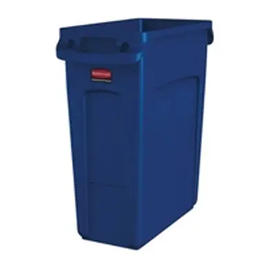 Rubbermaid Slim Jim Recycling Container 60 Litre Blue 1971257