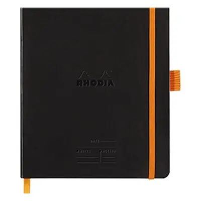 Clairefontaine Rhodiarama Italian Leatherette Meeting Book A5+ Black