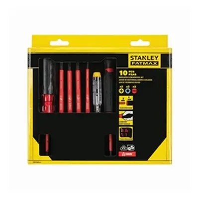 Stanley Fatmax VDE Multi-Bit 10 Piece Screwdriver Set in Pouch