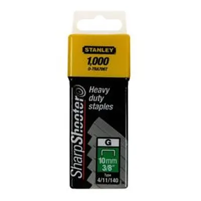 Stanley SharpShooter Heavy Duty 10mm 3/8in Type G Staples (1000 Pack)