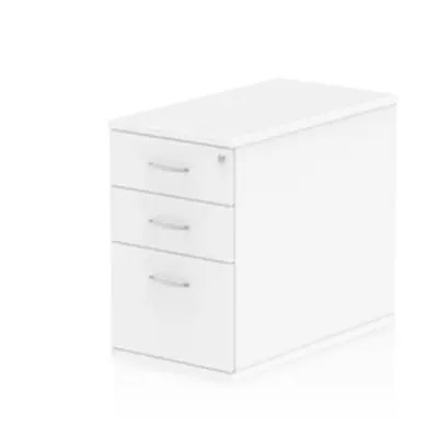 Impulse 800 Desk High Pedestal 3 Drawer White - I000191