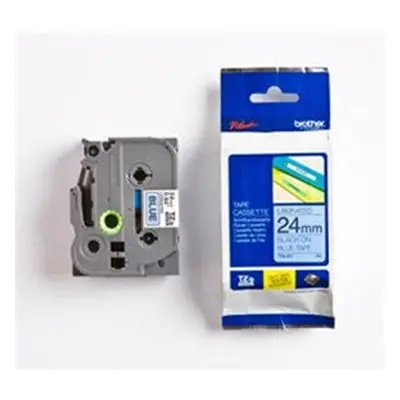 Brother P-Touch TZe Laminated Tape 24mm x 8m Black on Blue TZE551