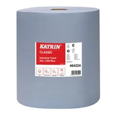 Katrin Classic Industrial Hand Towel Roll 3-Ply Blue 500 - 464224