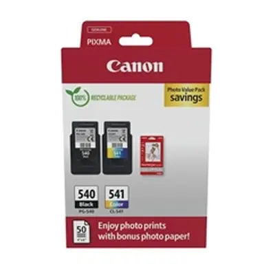 Canon PG-540/CL-541 Inkjet Cartridge + Glossy Photo Paper Black/Colour