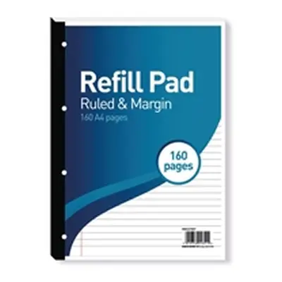 Hamelin 8mm Ruled/Margin Refill Pad A4 80 Sheet (5 Pack) 400127657