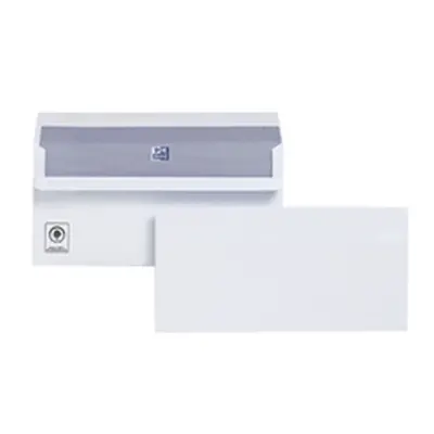 Plus Fabric Press Seal Wallet White Envelopes DL [Pack 500] H25470