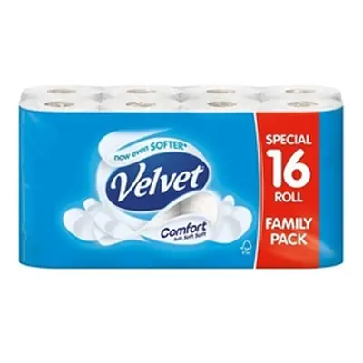 Velvet Quilted Classic 3 Ply Toilet Roll