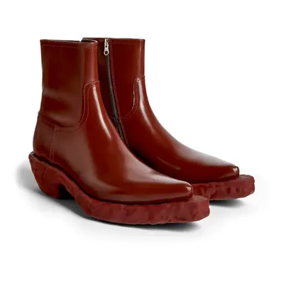 CAMPERLAB Venga - Ankle boots for Men - Burgundy, size Smooth leather