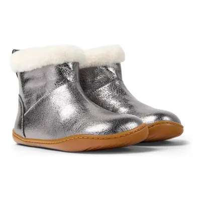 CAMPER Peu - Ankle boots for Girls - Grey, size Smooth leather