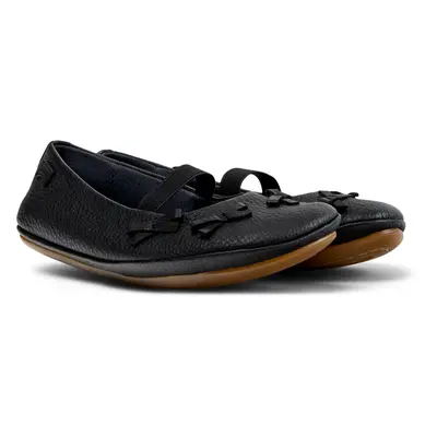 CAMPER Twins - Ballerinas for Girls - Black, size Smooth leather