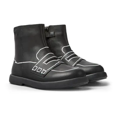 CAMPER Twins - Boots for Girls - Black, size Smooth leather