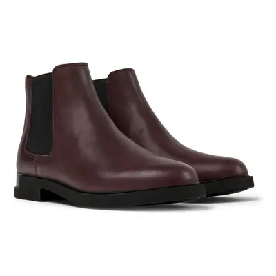 CAMPER Iman - Ankle boots for Women - Burgundy, size Smooth leather