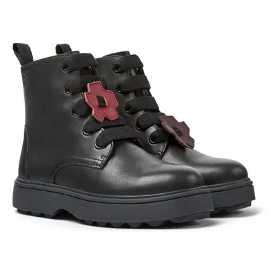 CAMPER Twins - Boots for Girls - Black, size Smooth leather