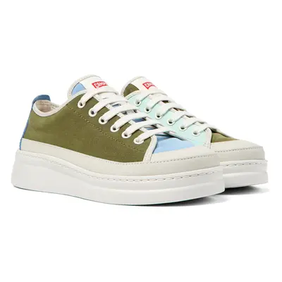 CAMPER Twins - Sneakers for Women - White,Blue,Green, size Cotton fabric/Smooth leather