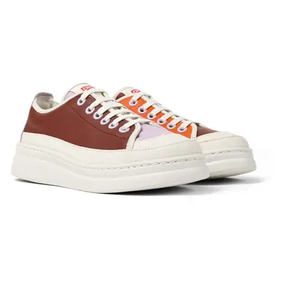 CAMPER Twins - Sneakers for Women - White,Purple,Red, size Smooth leather