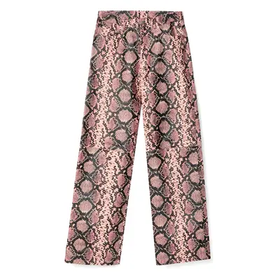 CAMPERLAB Leather Trousers - Unisex Apparel - Pink,Black, size Smooth leather