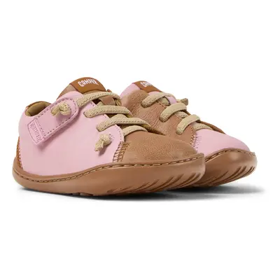 CAMPER Twins - Smart casual shoes for First walkers - Brown,Pink,Nude, size Smooth leather