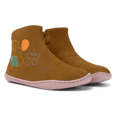 CAMPER Twins - Boots for Girls - Brown, size Suede