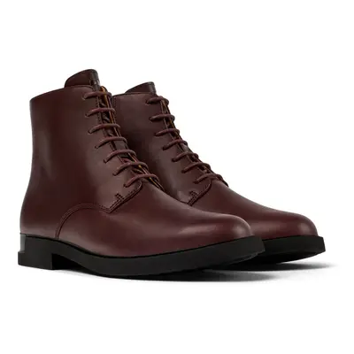 CAMPER Iman - Ankle boots for Women - Burgundy, size Smooth leather