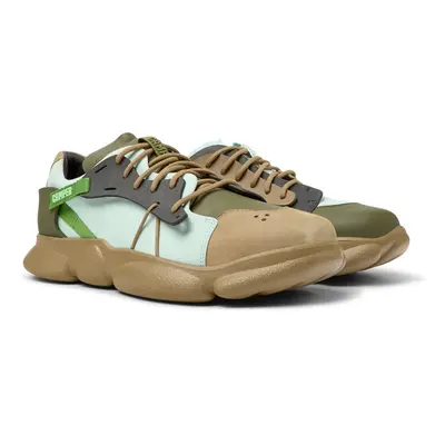 CAMPER Twins - Sneakers for Men - Brown,Green,Blue, size Smooth leather/Cotton fabric