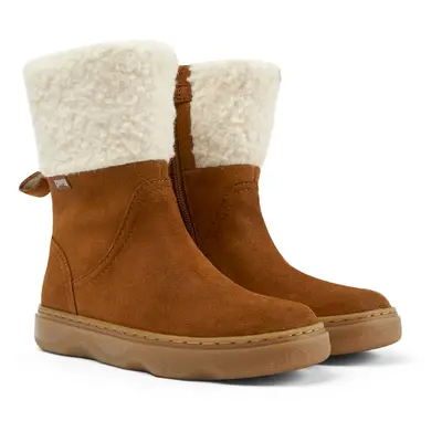 CAMPER Kiddo - Boots for Girls - Brown, size Suede