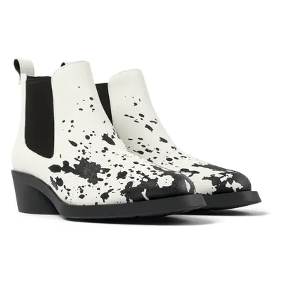 CAMPER Bonnie - Ankle boots for Women - White,Black, size Smooth leather