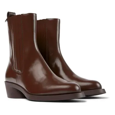 CAMPER Bonnie - Boots for Women - Burgundy, size Smooth leather