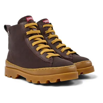 CAMPER Brutus - Boots for Girls - Brown, size Cotton fabric/Smooth leather