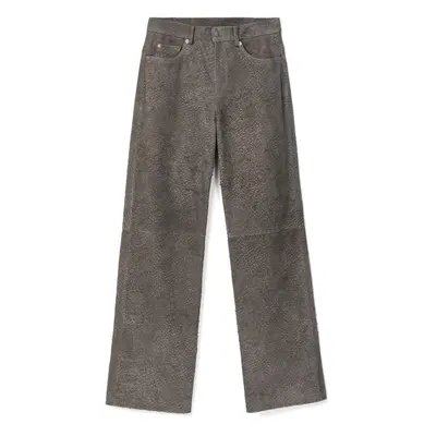 CAMPERLAB Suede Trousers - Unisex Apparel - Grey, size Suede