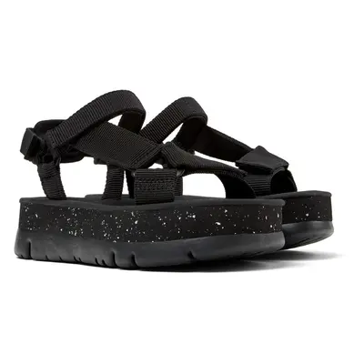 CAMPER Oruga Up - Sandals for Women - Black, size Cotton fabric