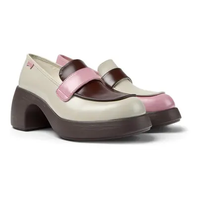 CAMPER Twins - Formal shoes for Women - Grey,Pink,Burgundy, size Smooth leather