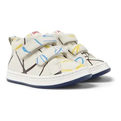 CAMPER Twins - Sneakers for First walkers - White,Blue,Yellow, size Smooth leather