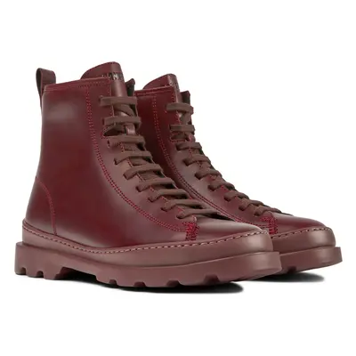 CAMPER Brutus - Ankle boots for Women - Burgundy, size Smooth leather