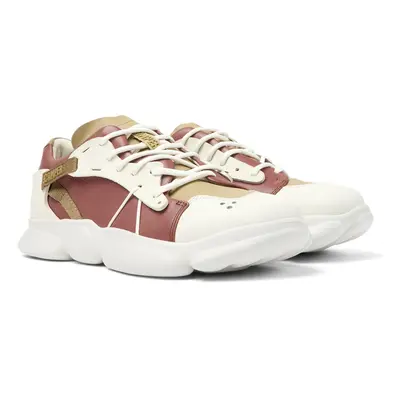 CAMPER Karst - Sneakers for Women - Red,White,Beige, size Smooth leather/Cotton fabric