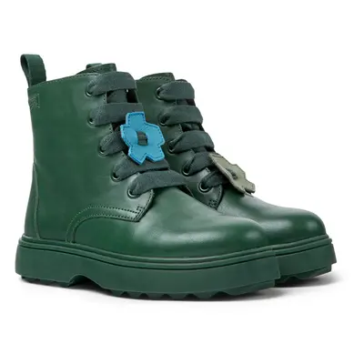 CAMPER Twins - Boots for Girls - Green, size Smooth leather