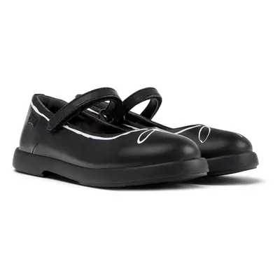 CAMPER Twins - Ballerinas for Girls - Black, size Smooth leather