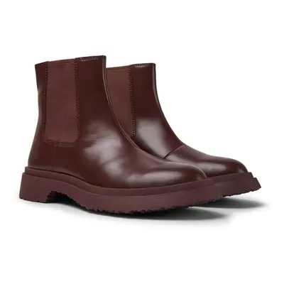 CAMPER Walden - Ankle boots for Women - Burgundy, size Smooth leather