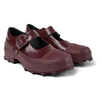 CAMPERLAB Traktori - Unisex Ballerinas - Burgundy, size Smooth leather