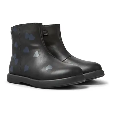 CAMPER Twins - Boots for Girls - Black, size Smooth leather