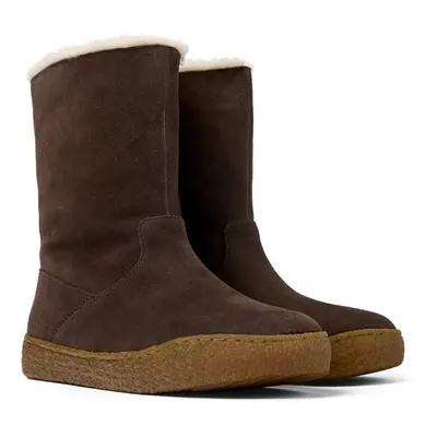 CAMPER Peu Terreno - Boots for Women - Brown, size Suede