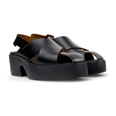 CAMPER Billie - Sandals for Women - Black, size Smooth leather