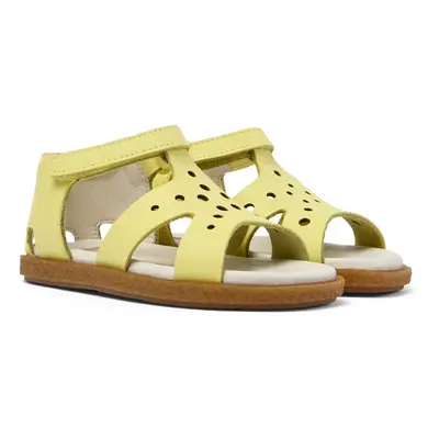 CAMPER Twins - Sandals for First walkers - Yellow, size Smooth leather