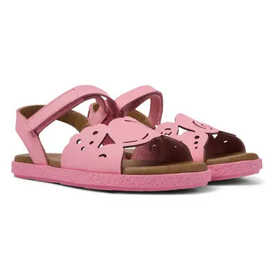 CAMPER Twins - Sandals for Girls - Pink, size Smooth leather