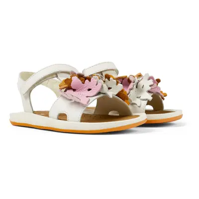 CAMPER Twins - Sandals for Girls - White,Pink,Orange, size Smooth leather