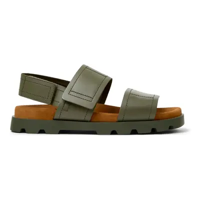 CAMPER Brutus Sandal - Sandals for Men - Green, size Smooth leather