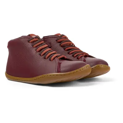 CAMPER Peu - Boots for Girls - Burgundy, size Smooth leather