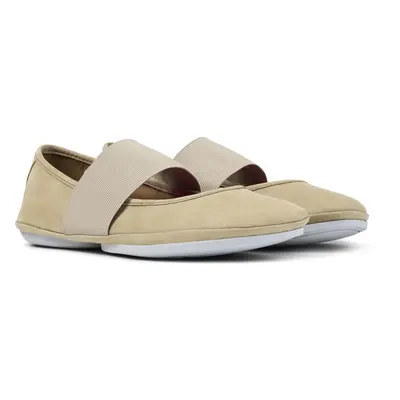 CAMPER Right - Ballerinas for Women - Beige, size Suede